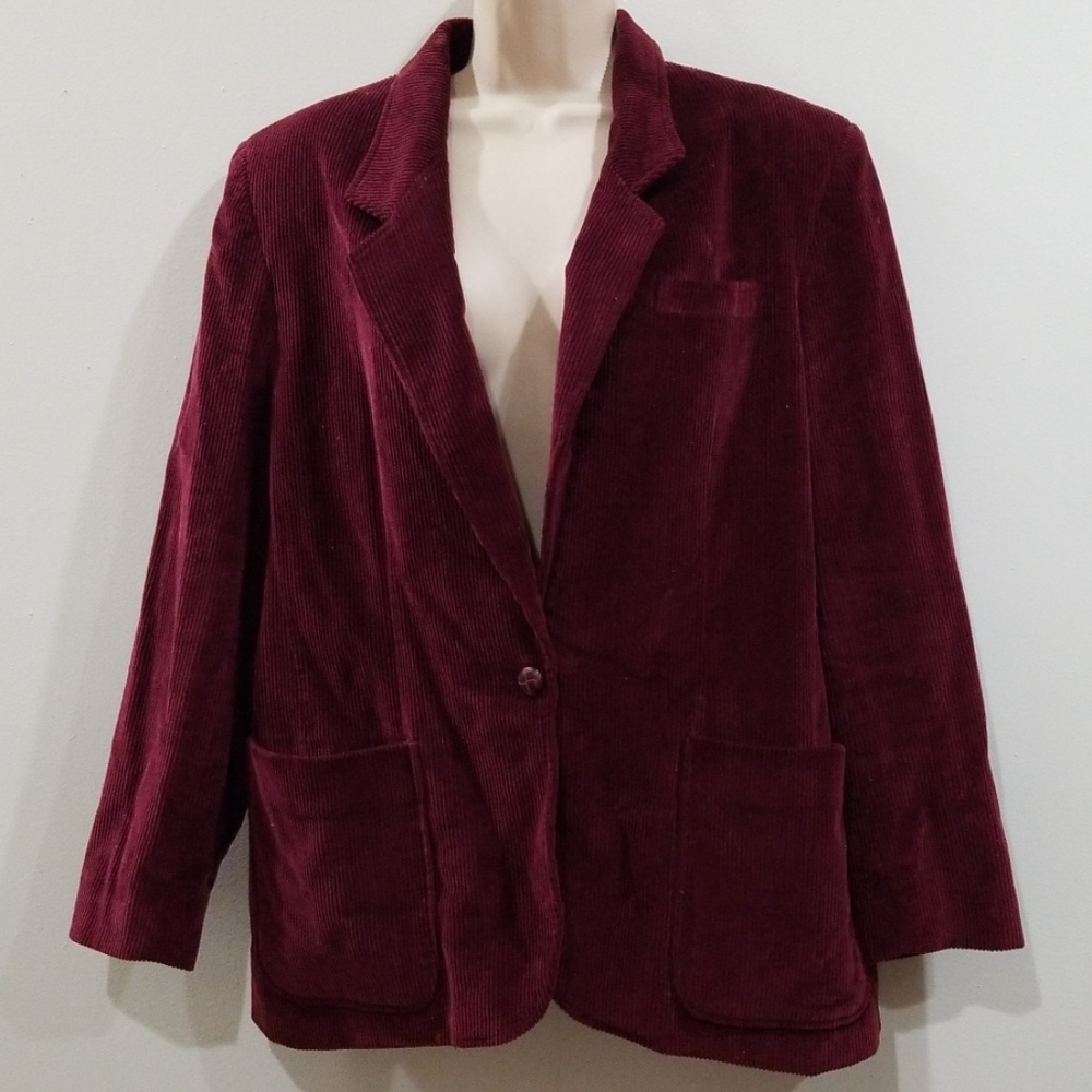 🕺💃Hp 🕺💃 Dana Blake burgundy blazer